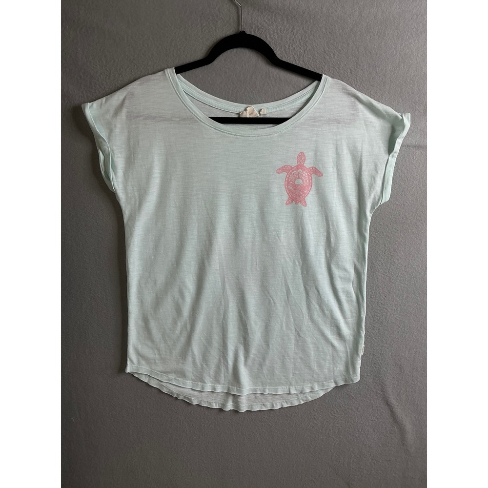Pacific Creations T Shirt Women's Medium Turtle Graphic Short Sleeve‎